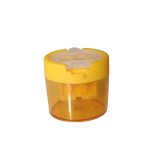 Dual Pencil/Jumbo Crayon Sharpener with Cover and Bin