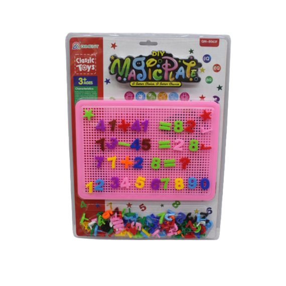 Magic Panel Numbers Peg Toy