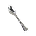 12pcs Plastic Silver Coated Spoons