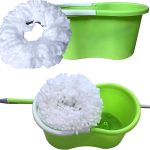 Magic Spin Mop and Bucket Set Foot Microfiber Mop