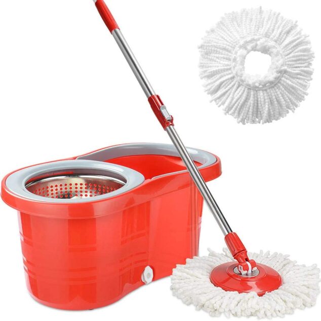 Magic Spin Mop and Bucket Set Foot Microfiber Mop