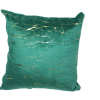 Reversible Printed Silk Linen Cushion  16 X16