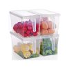 Stackable Plastic Storage Containers with Handle