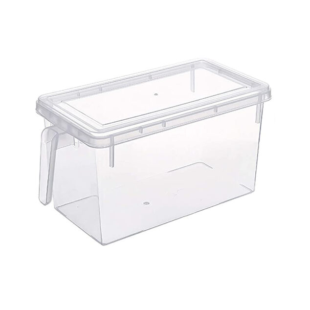 Stackable Plastic Storage Containers with Handle