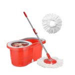 Magic Spin Mop and Bucket Set Foot Microfiber Mop