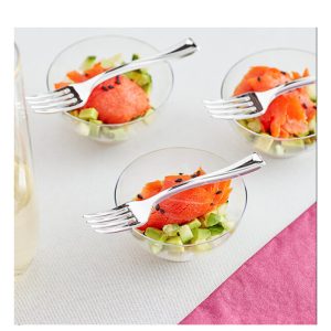 12pcs Silver Disposable Forks