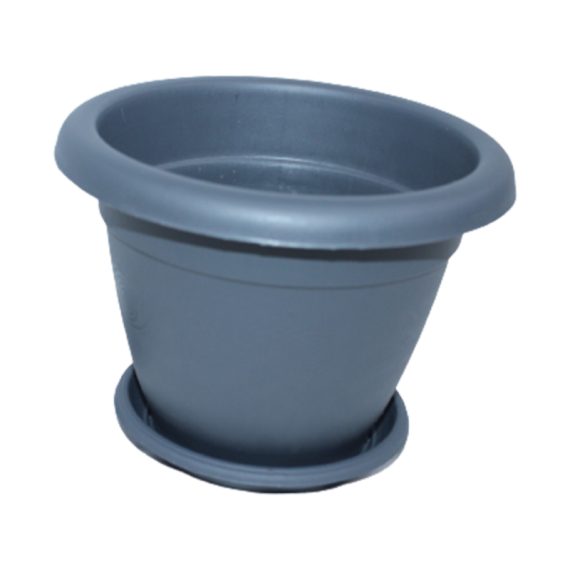 Round Plant Pot With Tray