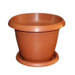 Plastic Pots with Bottom Tray