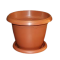 Plastic Pots with Bottom Tray