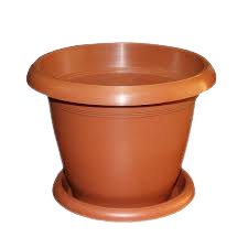 Plastic Pots with Bottom Tray