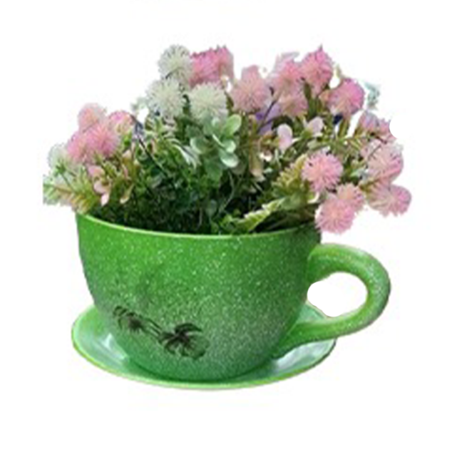 Teacup & Saucer Ceramic Planter