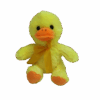 Yellow duck plush stuffed toy