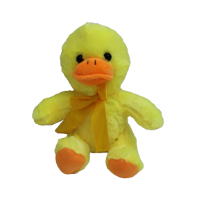 Yellow duck plush stuffed toy