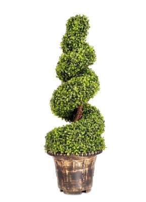 Dense evergreen shrub artificial plastic plant