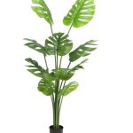 Artificial monstera leaf plastic plant