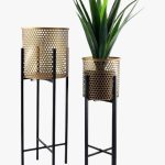 Luxe gold and black nested metal pot