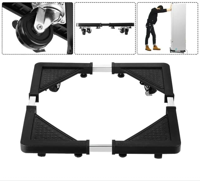 Multifunction Movable Washing Machine Base Fridge Stand Holder Refrigerator Trolley (RACK)