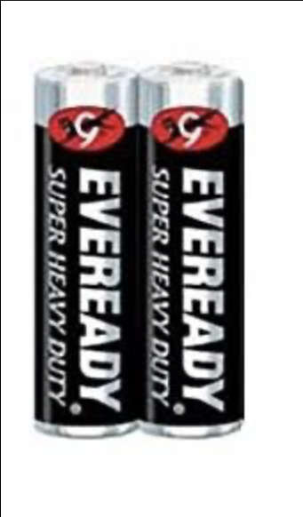 Eveready Battery (AA) Super Heavy Duty 2 Pieces