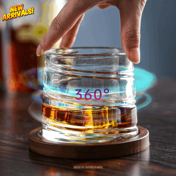Spinning Whiskey Glass