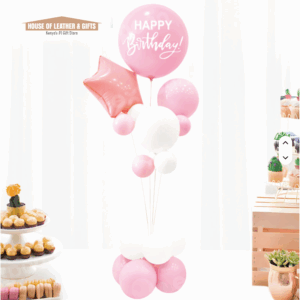 Happy Birthday Balloons with Stand