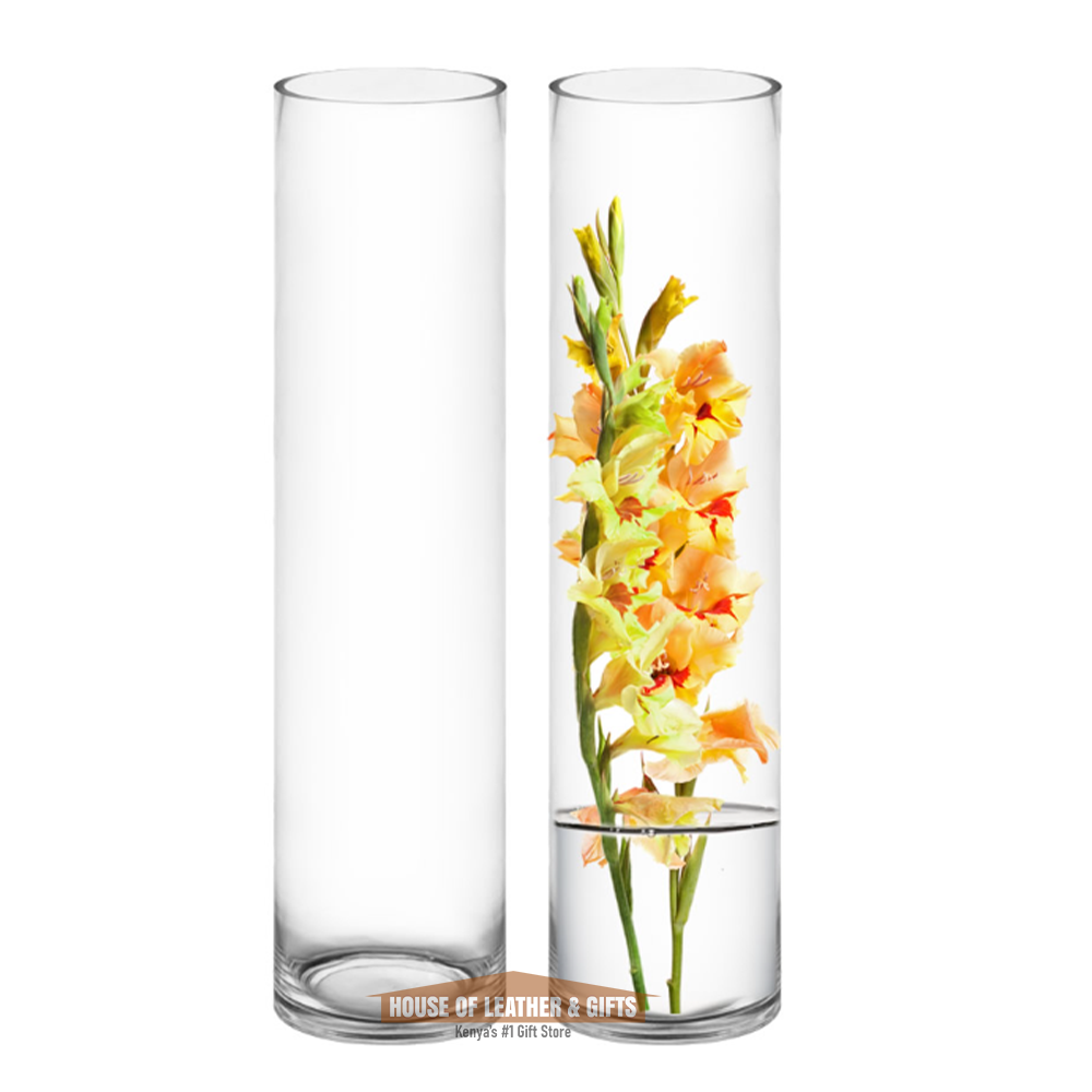 Small Clear Glass Tube Vase