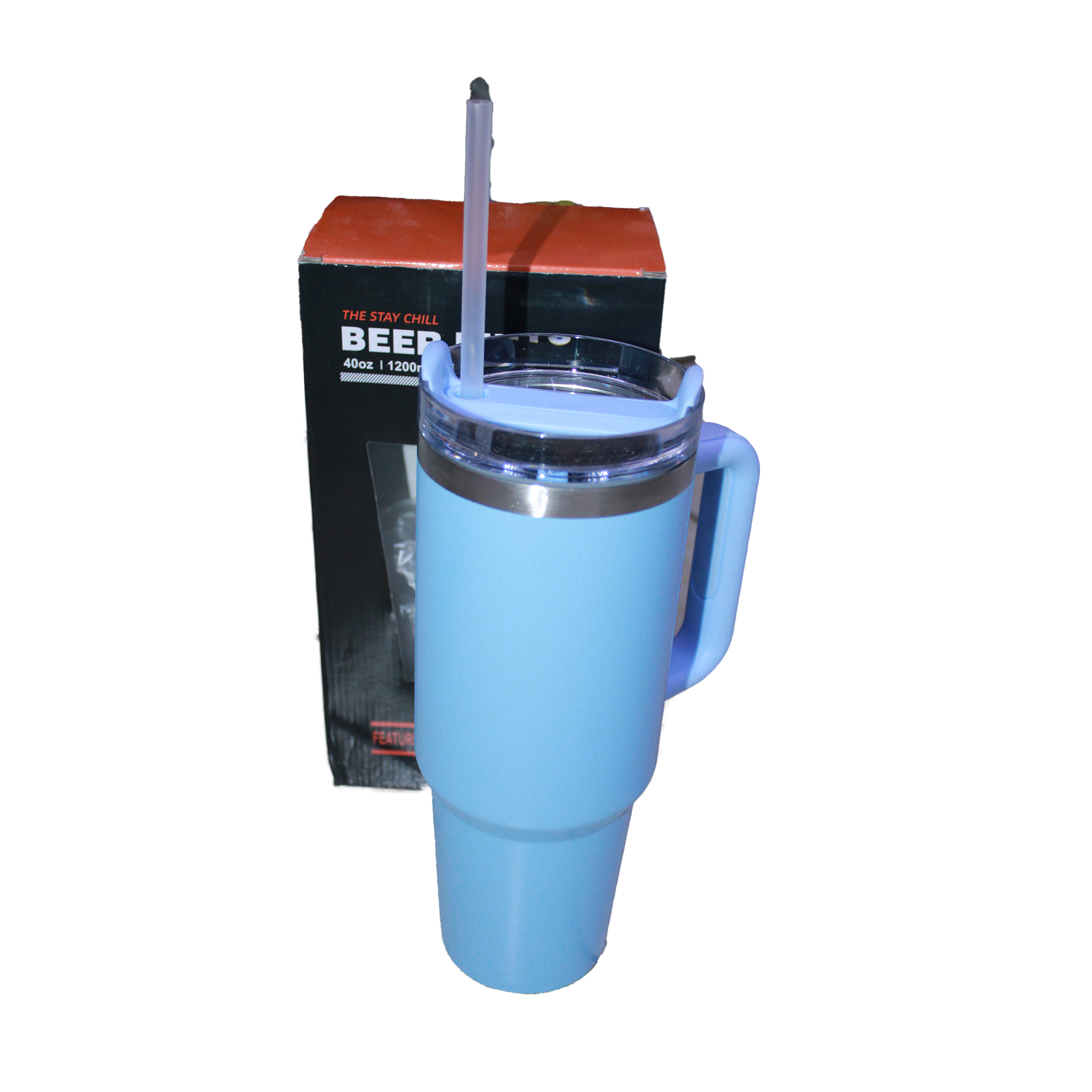 Stanley 40 Oz Tumbler with Handle and Straw