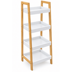 4-Tier Bamboo Storage Shelf / Organizer Rack