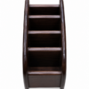 Wooden pen holder with compartments