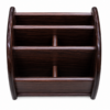 Wooden desk organiser with compartments