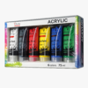 Acrylic Paint Set of 6 Colors 75ml