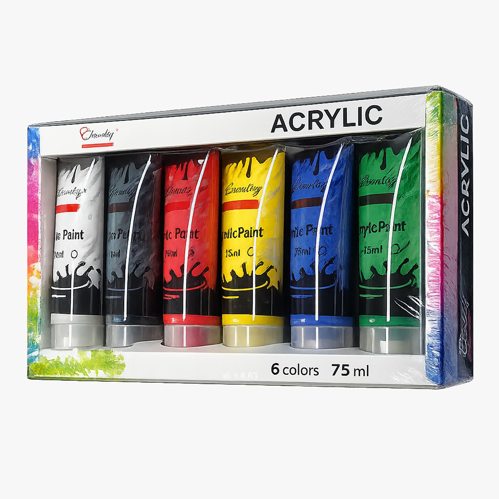 Acrylic Paint Set of 6 Colors 75ml