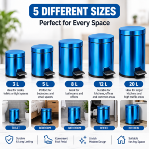Stainless Steel Pedal Dustbin
