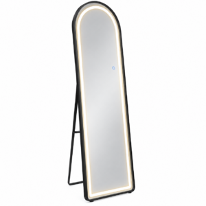 Led Full-Length Standing Mirror (Black) 160cm