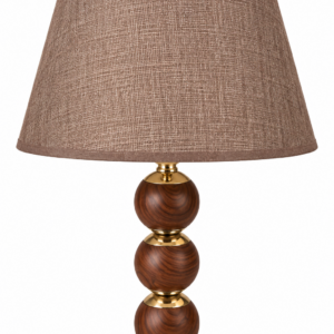 Stacked Wooden Ball Lampshade