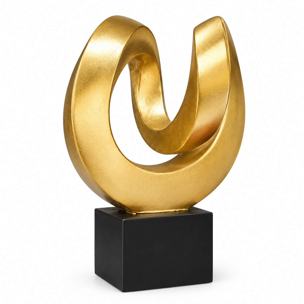 Abstract Gold Sculpture