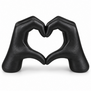 Heart Hand Sculpture