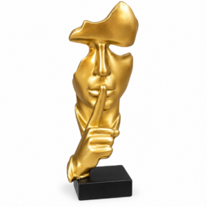 Gold Face Statue
