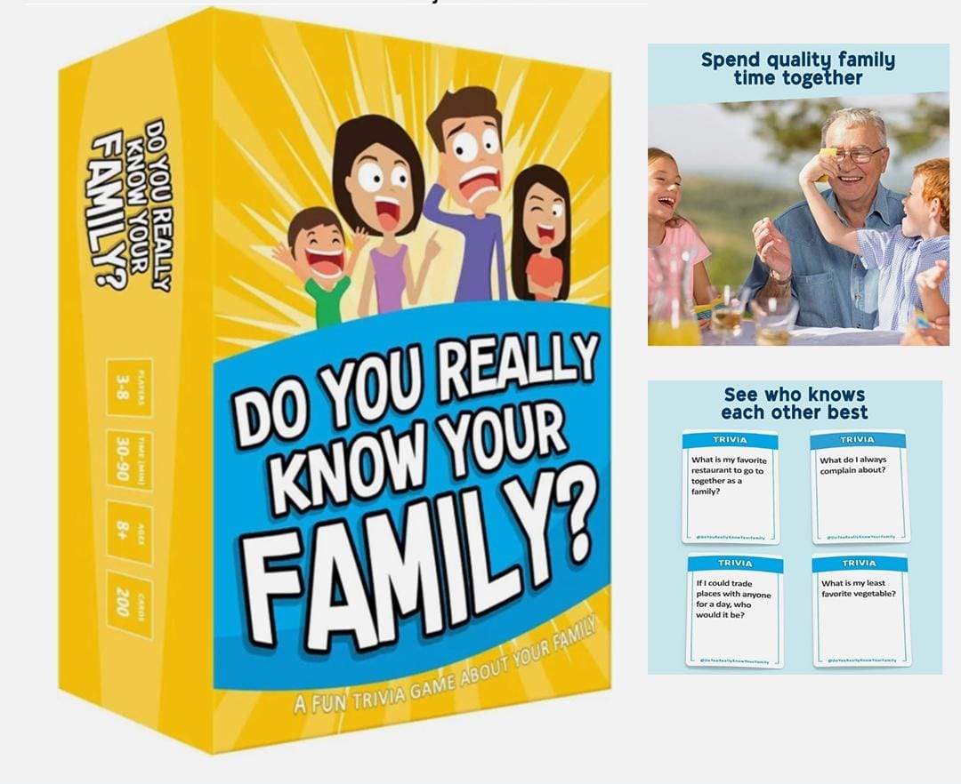 Do You Really Know Your Family? Family Card Games